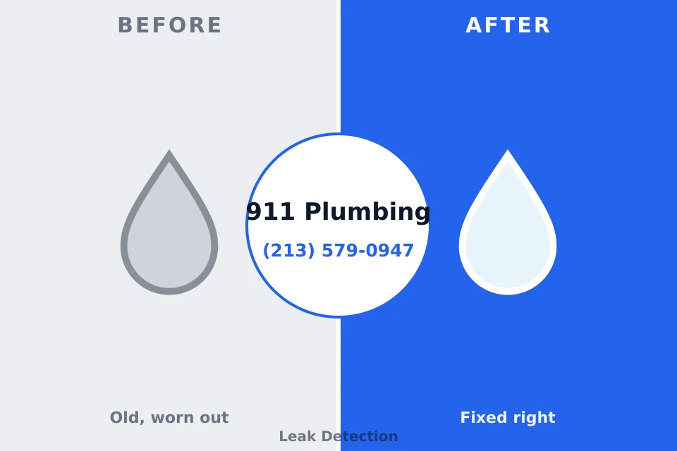 Before and after: plumbing repair Rimersburg, PA